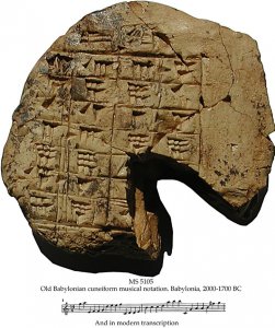 2000-1700BC Cuneiform Music